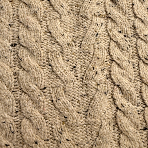 Eddie Bauer Men's Beige Cable Knit Sweater - Picture 2 of 6